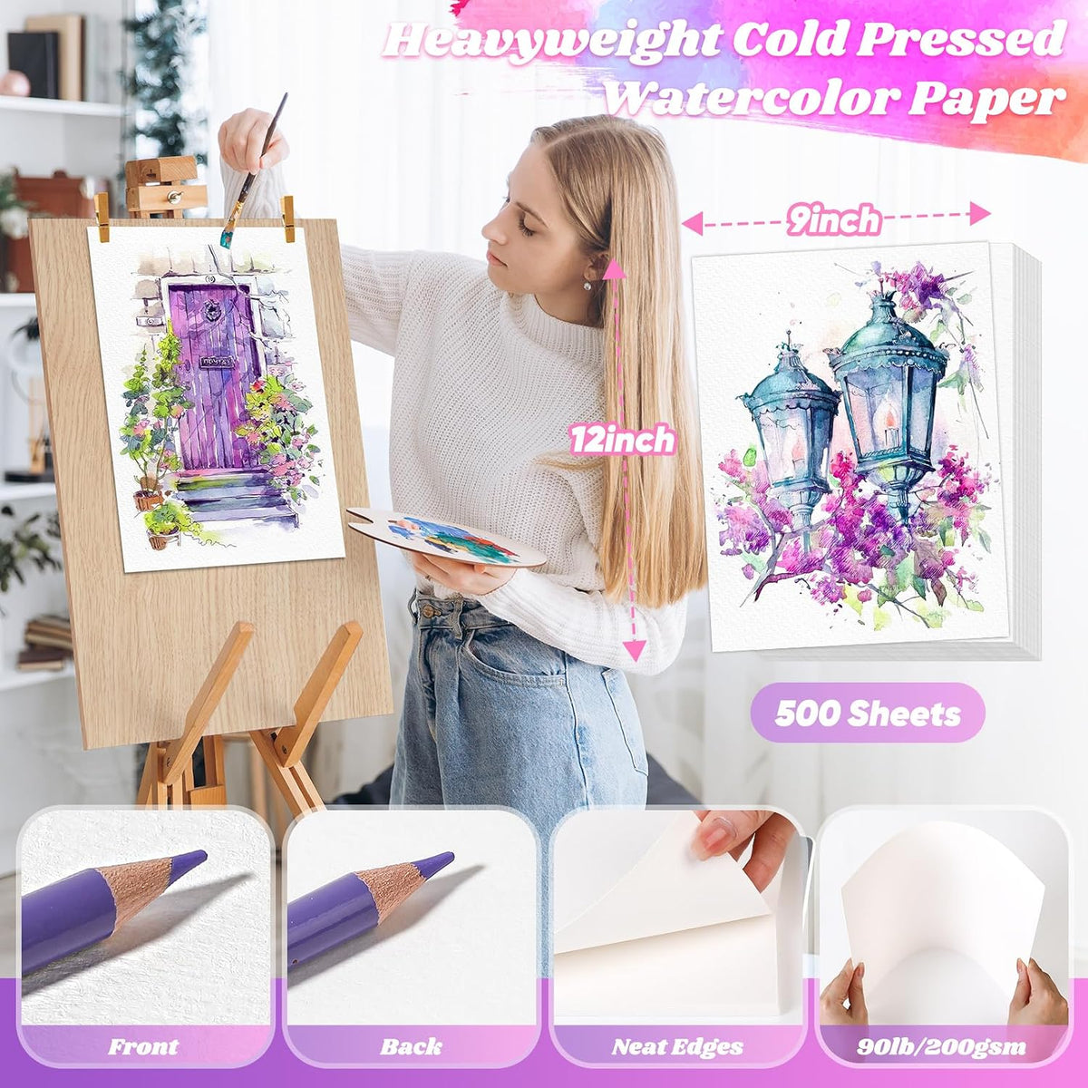 9×12 Inch Watercolor Paper – A Perfect Canvas for Every Creative Idea